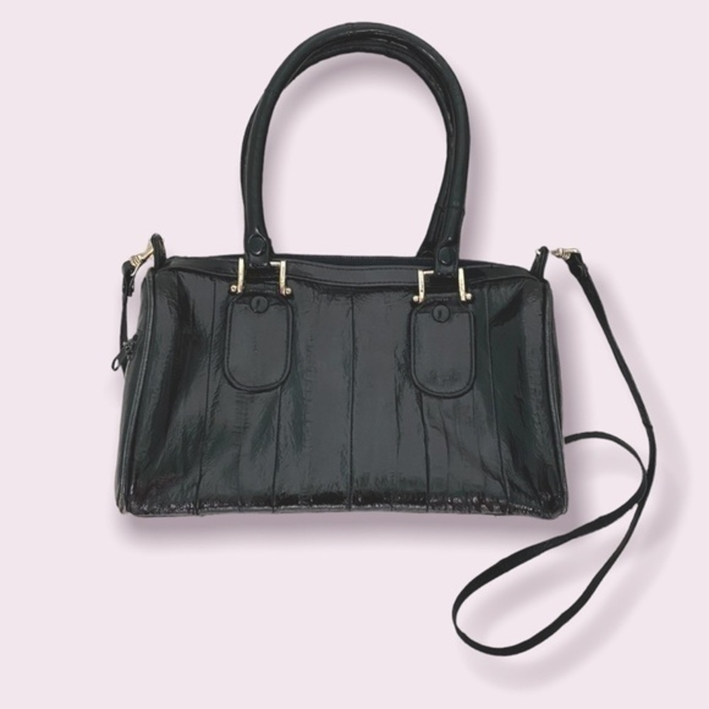 Vintage Eel Skin Mini Crossbody Bag